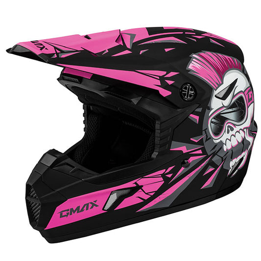 YOUTH GMAX MX46Y UNSTABLE BLK/PINK MT