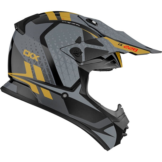 CKX HELMET TX228 RACE GY