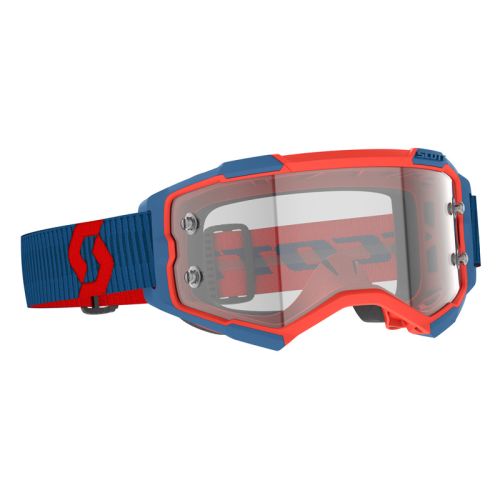 GOGGLE FURY CLEAR DARK BLUE/NEON RED CLEAR WORKS