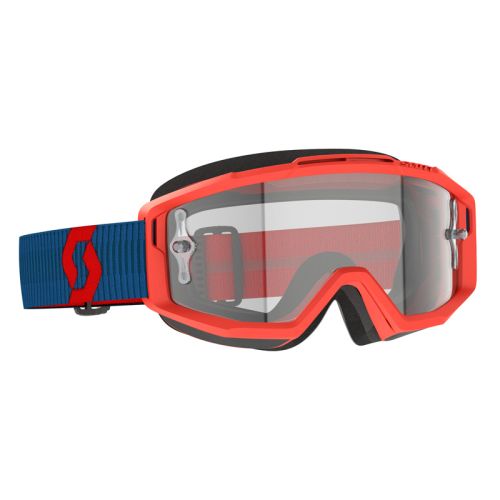 GOGGLE SPLIT OTG DARK BLUE/NEON RED CLEAR WORKS