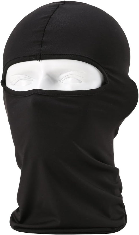 COTTON/NYLON FACE BALACLAVA BLACK