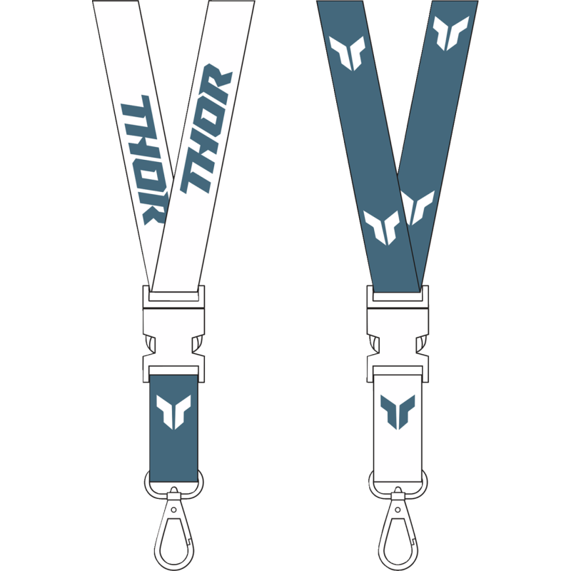 LANYARD THOR STEEL/WHITE