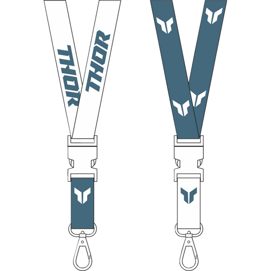 LANYARD THOR STEEL/WHITE