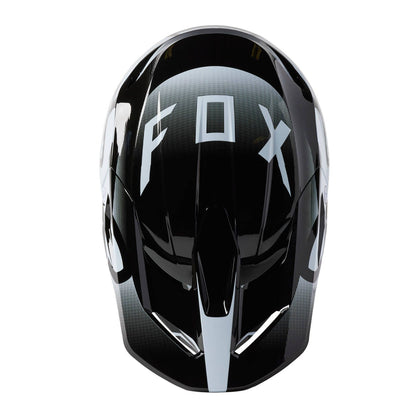 Fox V1 Leed MX Helmet - Black/White