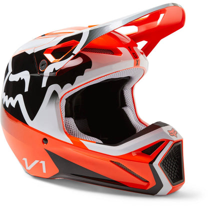 Fox V1 Leed MX Helmet - Flo Orange