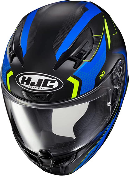 HJC i10 Helmet - Robust Black/Blue/Hi-VIz