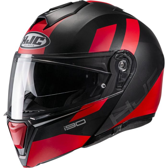 HJC i90 Syrex Modular Helmet - Black/Red
