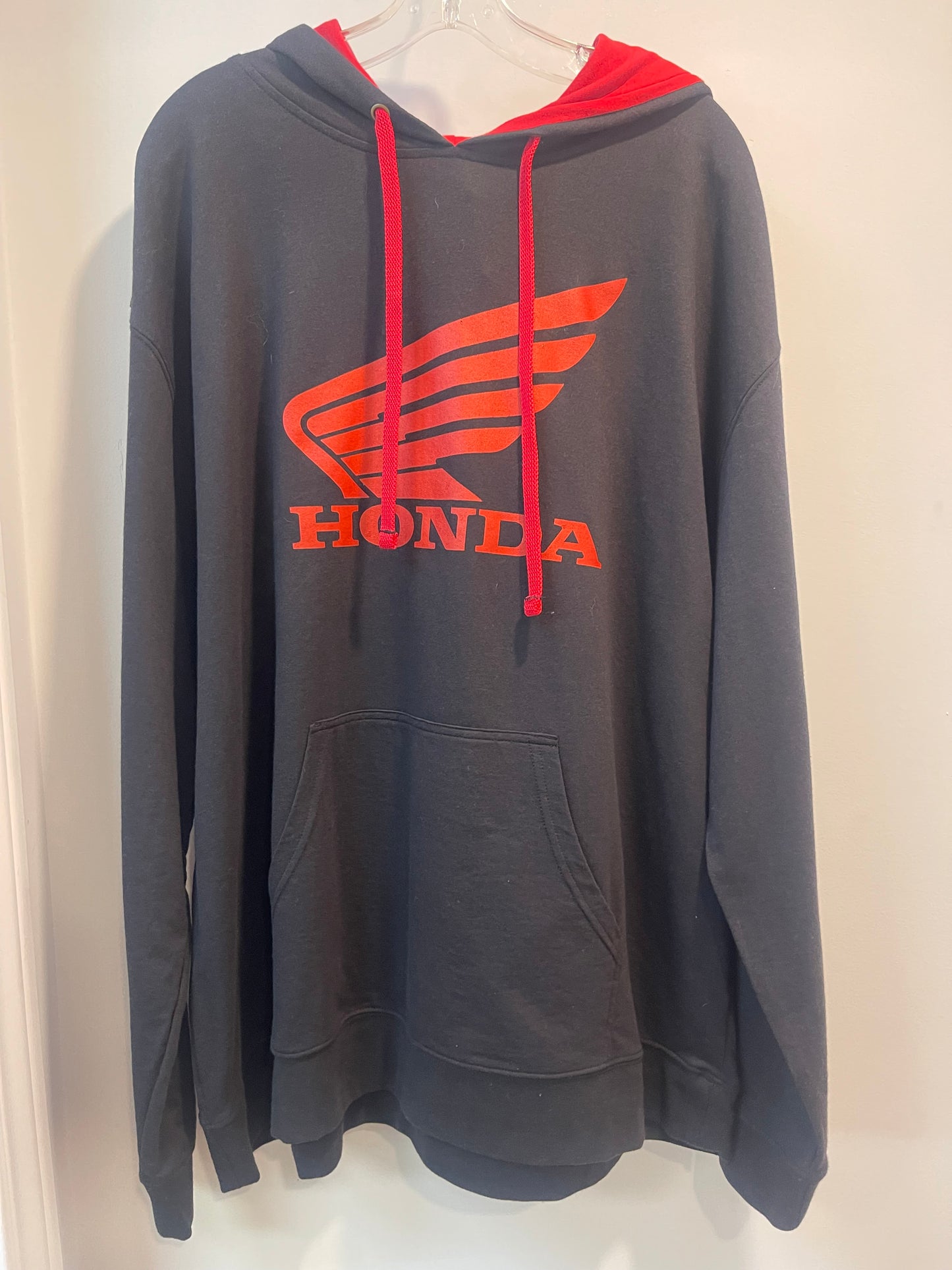 HONDA Terry Pullover Hoodie 2XL - BLACK