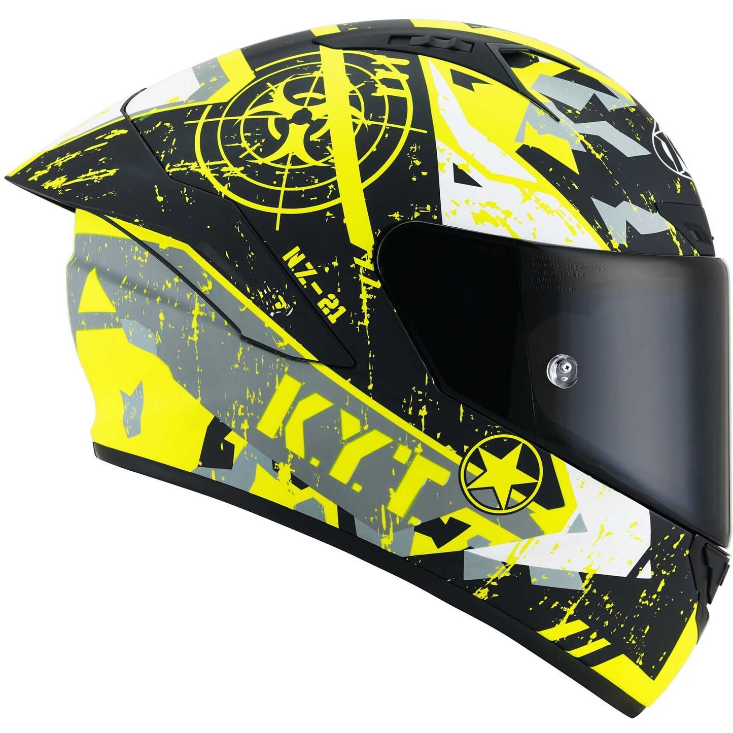 KYT NZ-Race Helmet - Blazing Matt Yellow