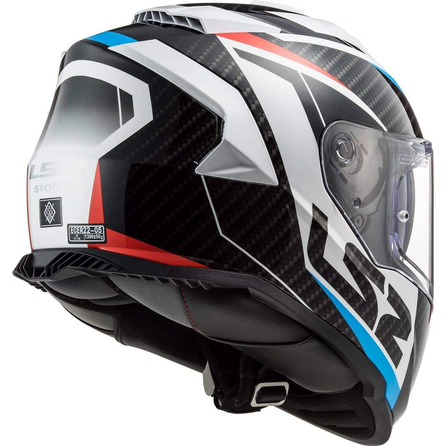LS2 Assault Racer Helmet - White/Red/Blue