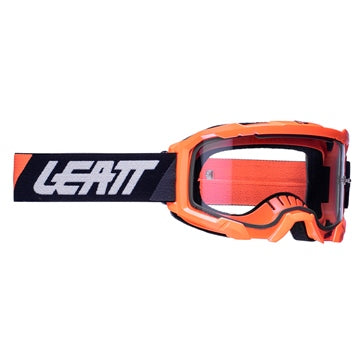 Leatt Moto Velocity 4.5 MX Goggles - Neon Orange With Clear Lense