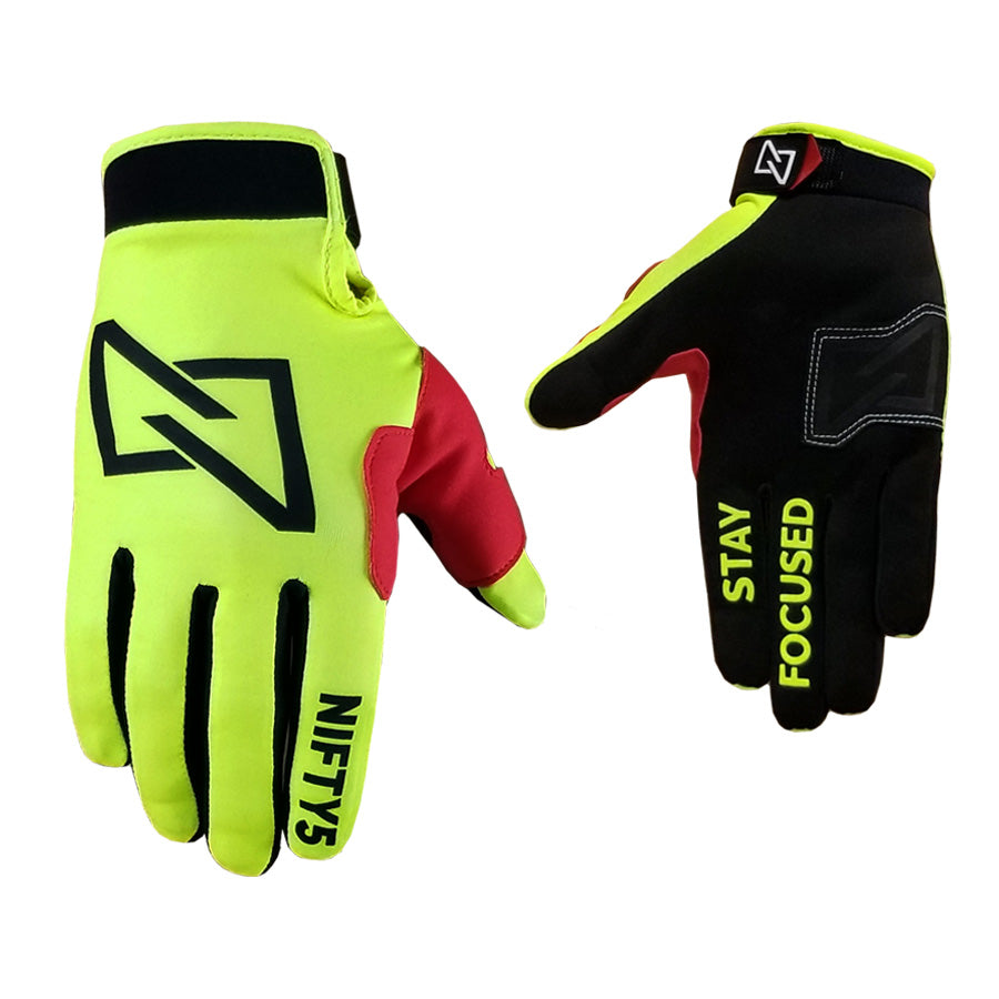 Nifty Sports Techlight MX Gloves - HiViz Yellow