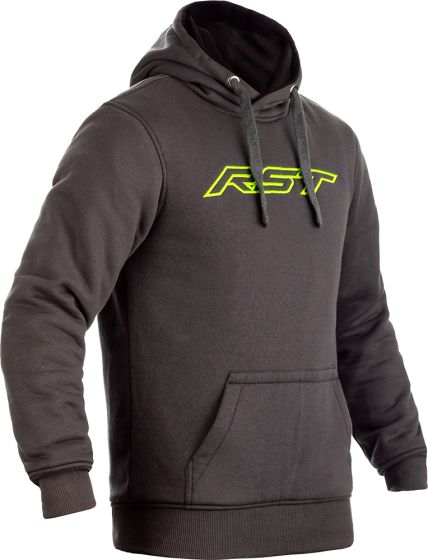 RST Kevlar Pullover Textile Hoodies - Grey/Lime