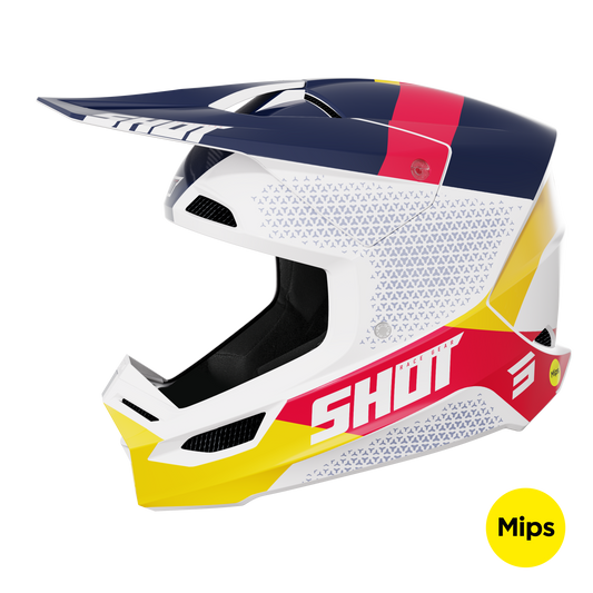 RACE RIDGE RED/BLUE GLOSSY