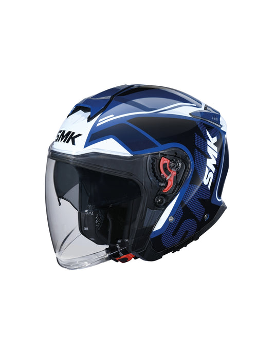 SMK GTJ 3/4 Helmet - Blue/White