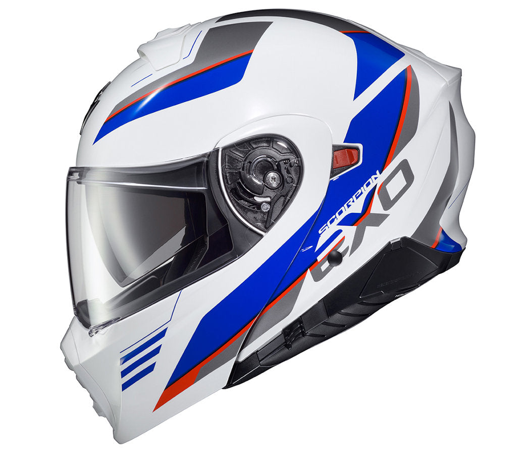 Scorpion EXO-GT930 3-in-1 Modular Helmet - Modulus White/Blue/Red