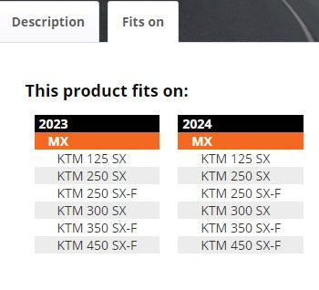2023-2024 KTM Complete Fairing Kit