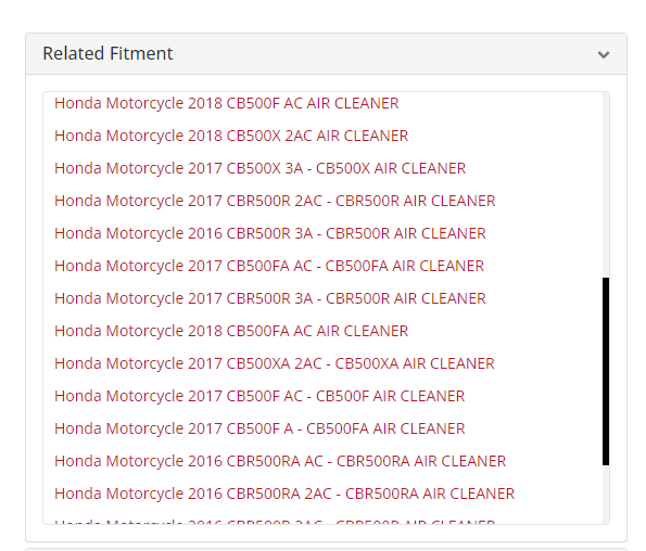 Honda Air Filter Element