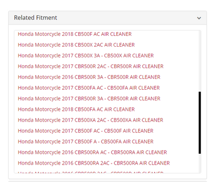 Honda Air Filter Element