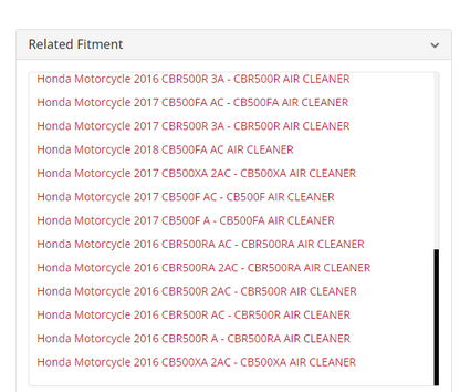 Honda Air Filter Element