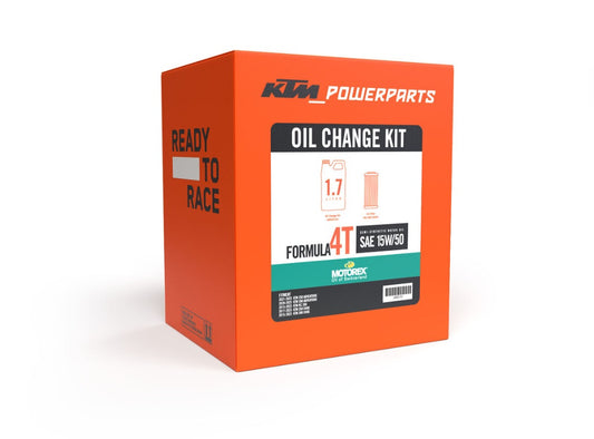 KTM OIL CHANGE KIT 1.7L 15W50 FORMULA 4T