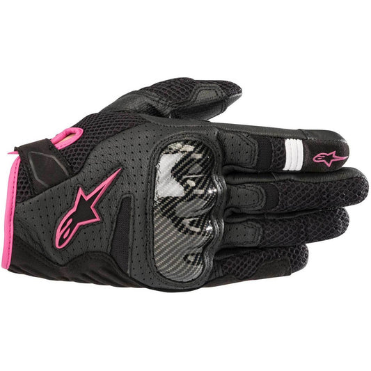 Women's Alpinestars 4W SMX1 AIR-2 Gloves - Black/Pink