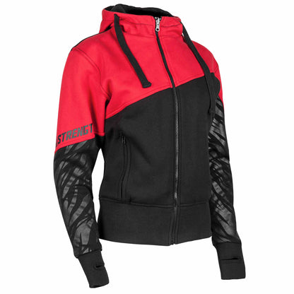 Women's Cat OUTAHELL Amour Hoodie - Black/Red