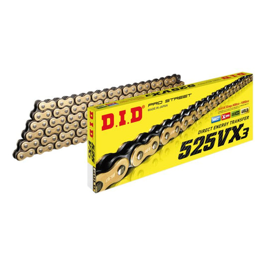 D.I.D. PRO STREET 525VX3 X-RING MOTORCYCLE CHAIN