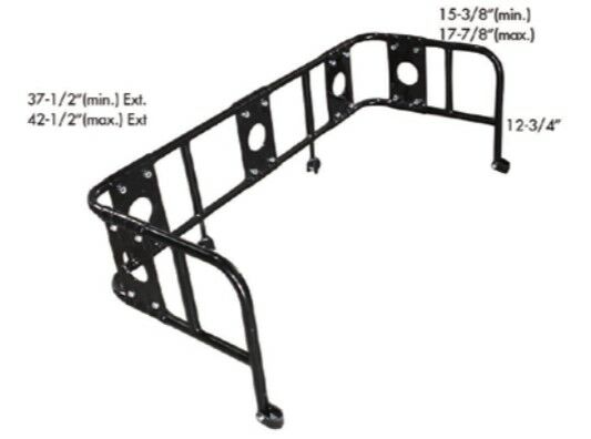 Universal Quadrax Rear Cargo Rack Extension (ATV)