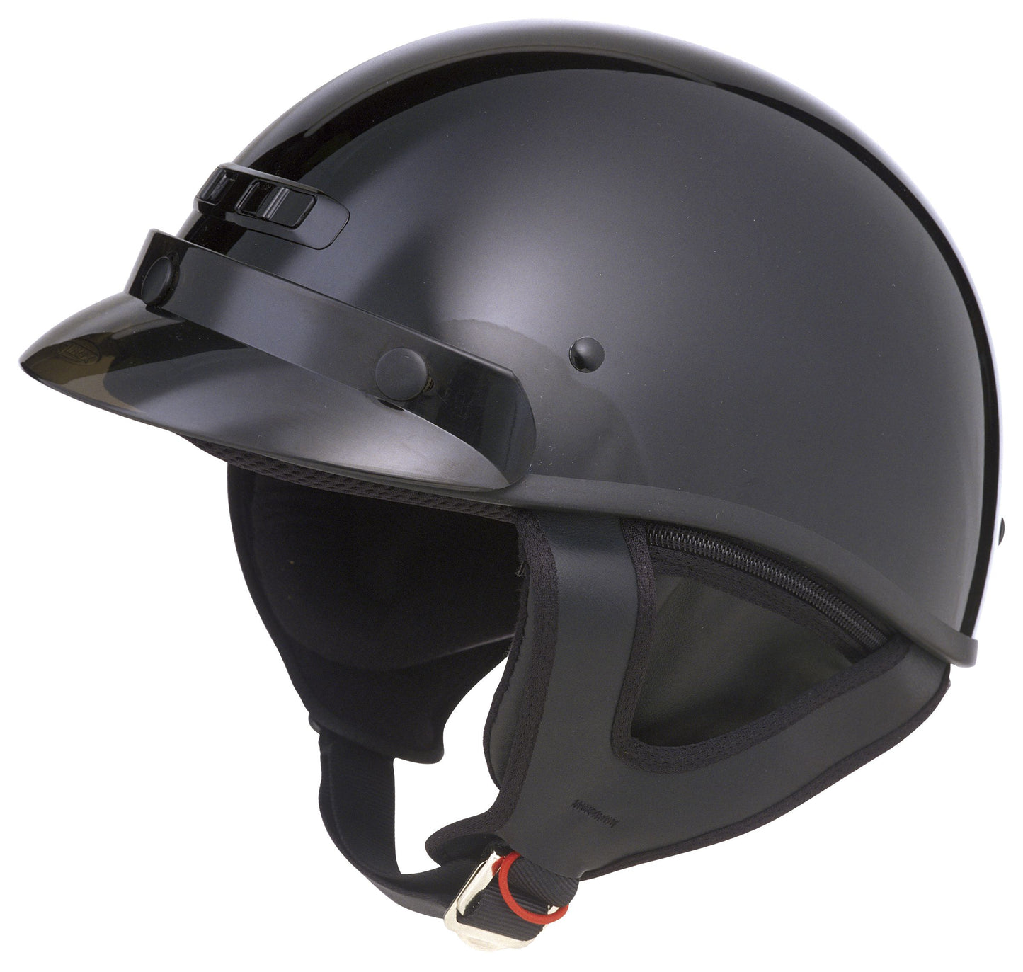 GMAX GM35X Half Helmet - Gloss Black
