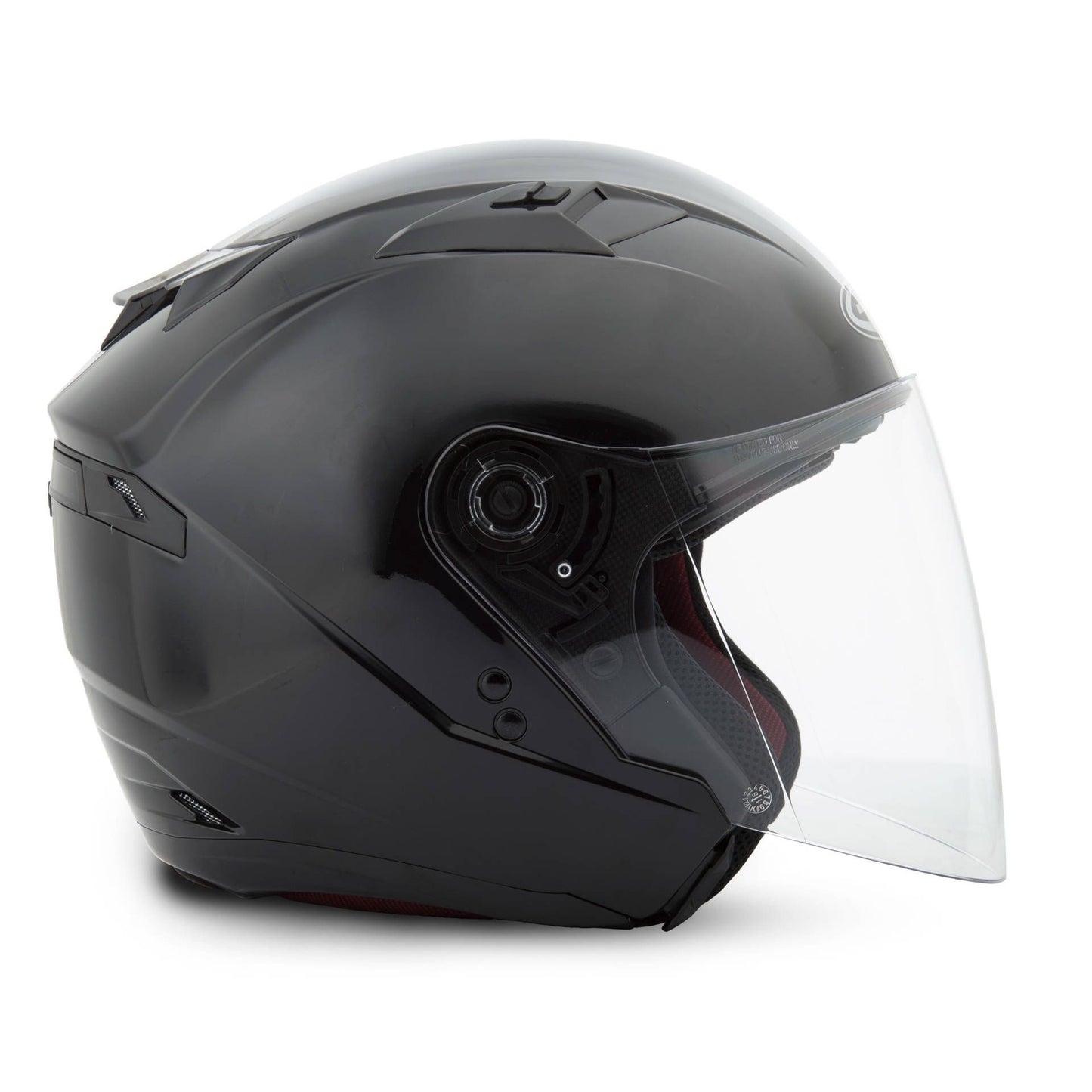 GMAX GM77 3/4 Helmet - Black