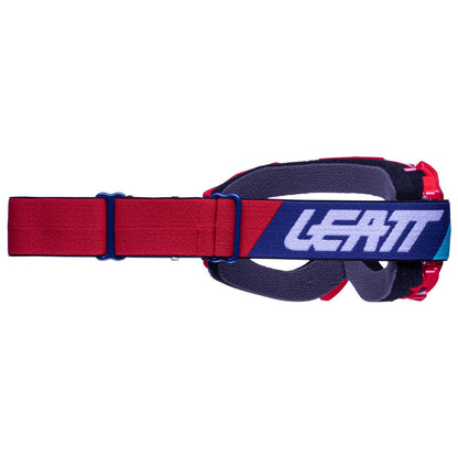 Leatt Moto Velocity 4.5 MX Goggles - Red With Clear Lense