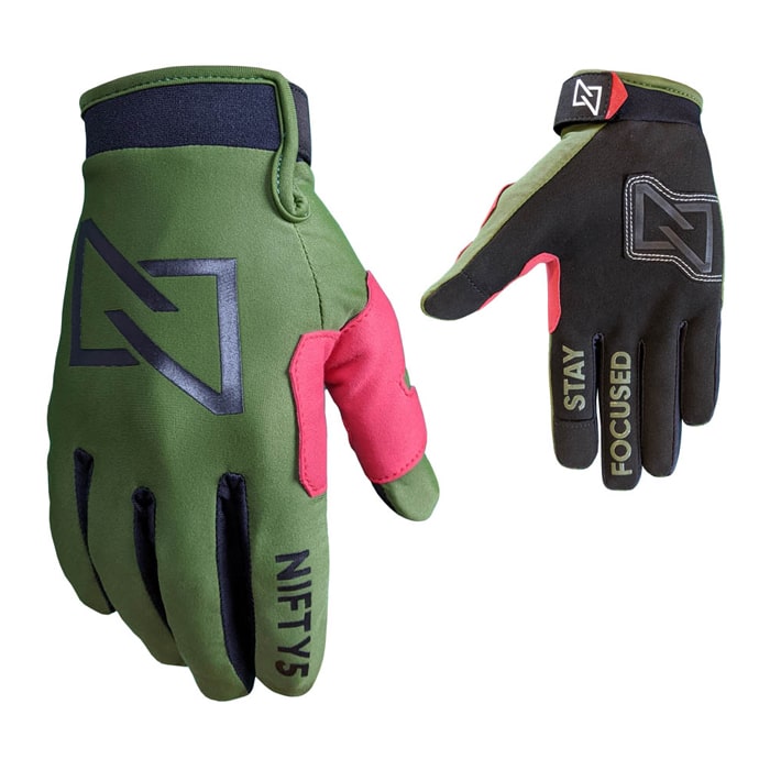 Nifty Sports AirTech Pro MX Gloves - Military Green