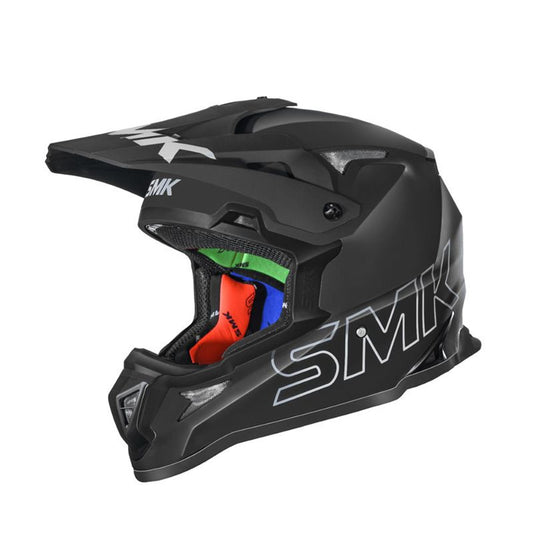 SMK Allterra Helmet - Flat Black/Grey