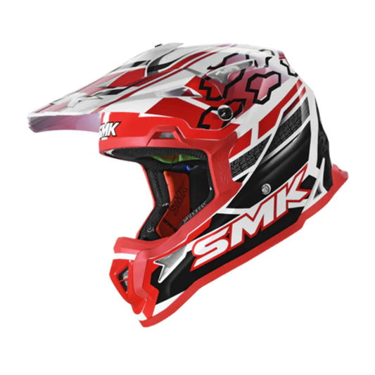SMK Allterra Helmet - White/Black/Red