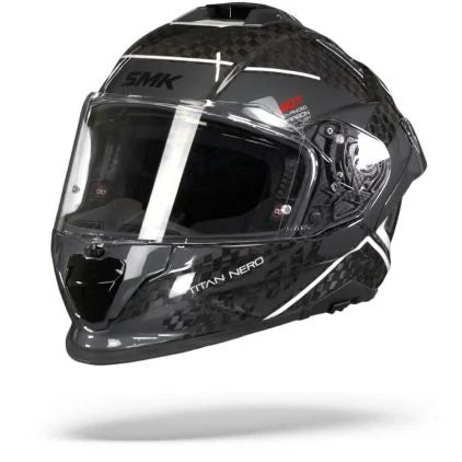 SMK Titan Carbon Nero Glo Helmet