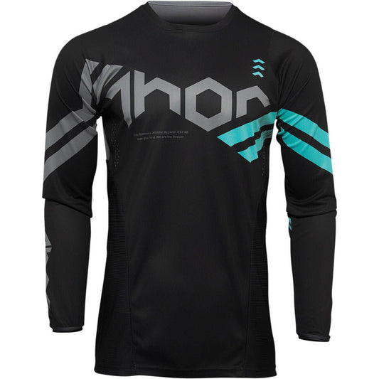 Youth Thor Pulse MX Jersey - Black/Teal