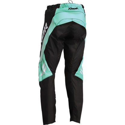 Youth Thor Sector MX Pants - Black/Mint
